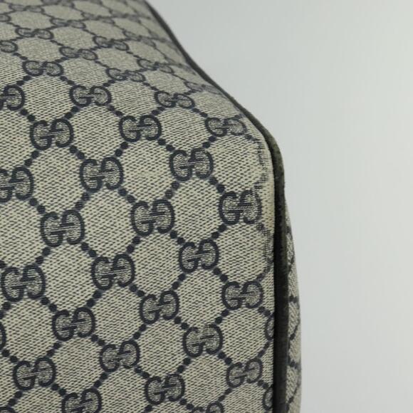 GUCCI GG Supreme Boston Bag Pvc Navy Gold - Picture 13 of 16